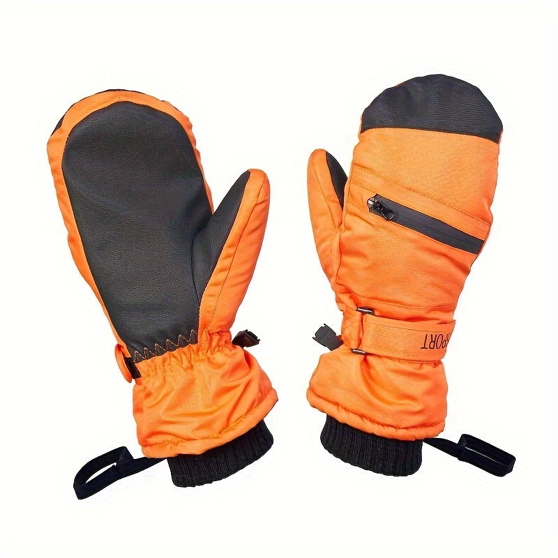 Waterproof Coldproof Windproof Gloves, Warm Thickened Touch Screen Gloves