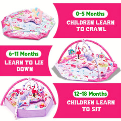 Baby Crawling Mat with Detachable Sensory Toys