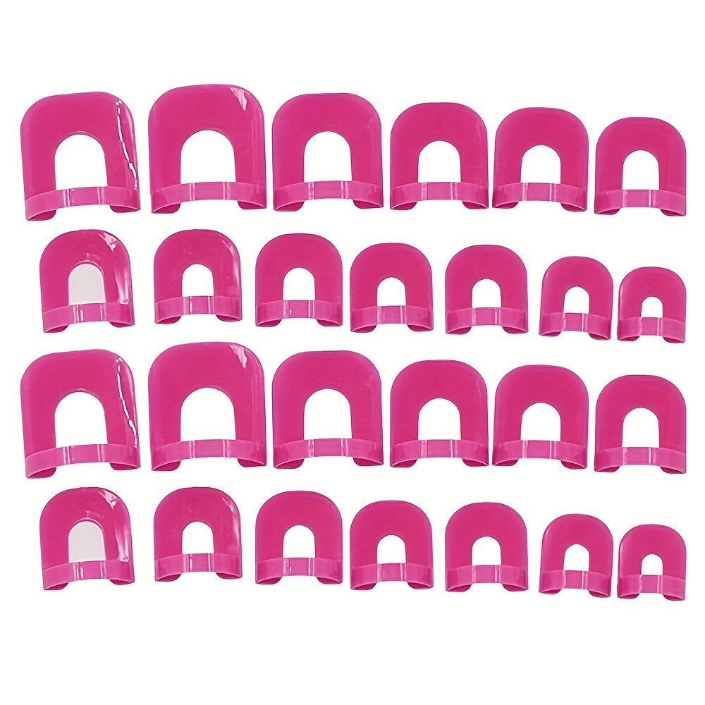 26pcs Reusable Nail Polish Moulds Anti-fouling Protection Tools