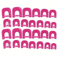 26pcs Reusable Nail Polish Moulds Anti-fouling Protection Tools