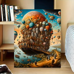 Hot Air Balloon Fantasy Paint by Numbers Kit - Easy Home Decor Project