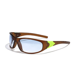 Y2K Narrow Sunglasses Stylish Shield Wrap Around Eyeglasses Women Eyewear