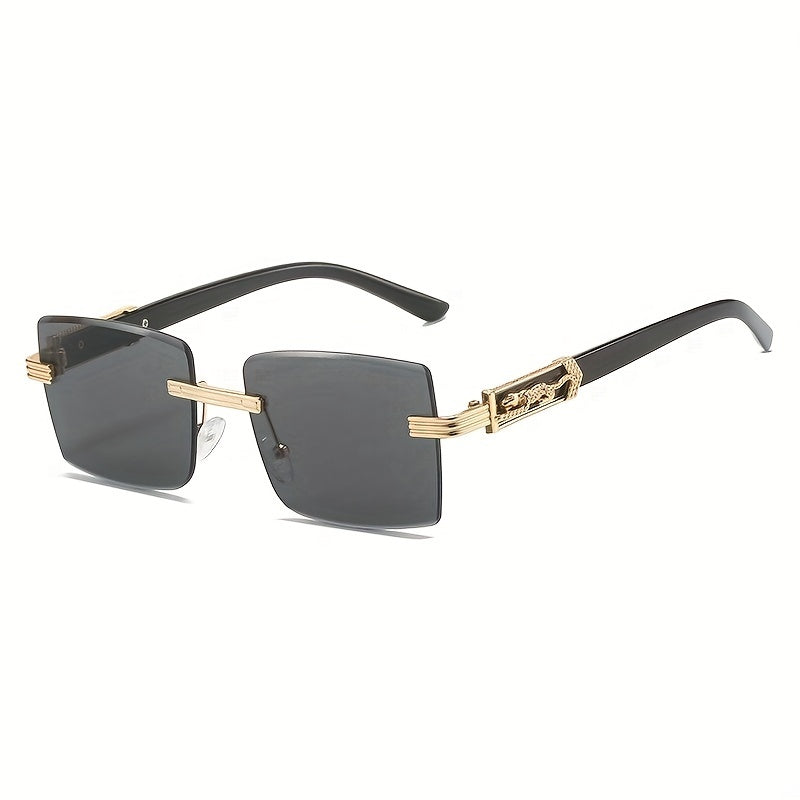Leopard Head Sunglasses with Case & Cloth