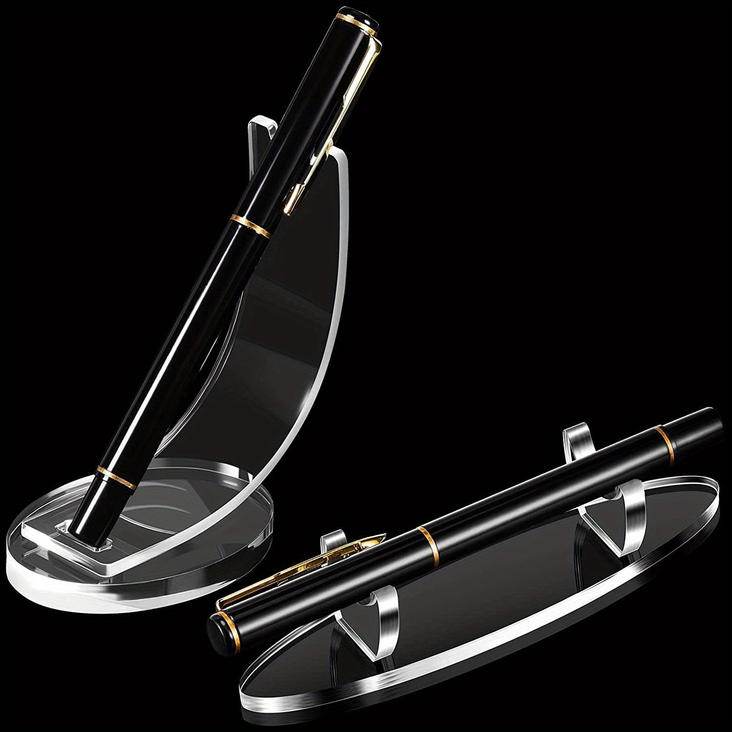 Acrylic Pen Holder Desktop Pen Rack Transparent