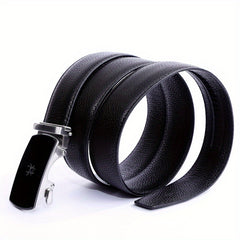 Men's Leather Business Belt Spider Pattern Automatic Buckle Belt