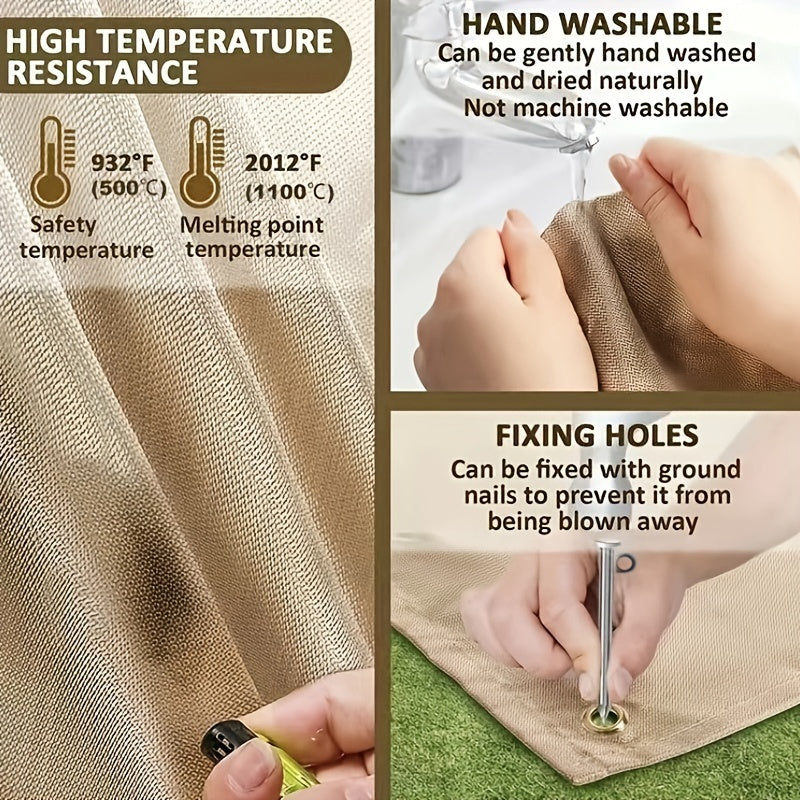 Outdoor Camping Mat Fireproof Protective Blanket