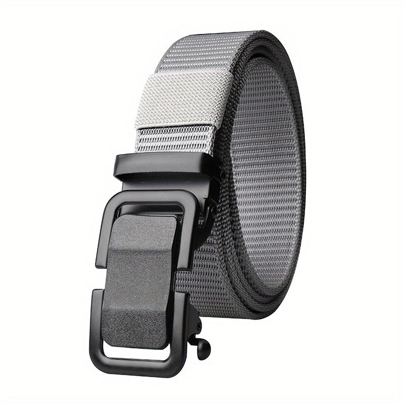 Men's Outdoor Training Belt Nylon Webbing Metal Buckle Work Belt