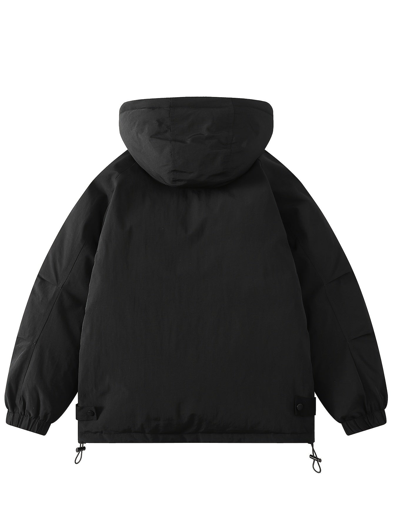 Casual Hooded Puffer Jacket for Winter Outdoor Sports