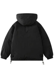 Casual Hooded Puffer Jacket for Winter Outdoor Sports