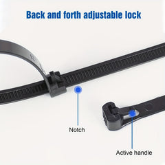 30 60pcs Reusable Plastic Ties Heavy duty Nylon Fixed Ties