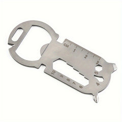 Creative Metal Card Tool with Bottle Opener for Outdoor Camping