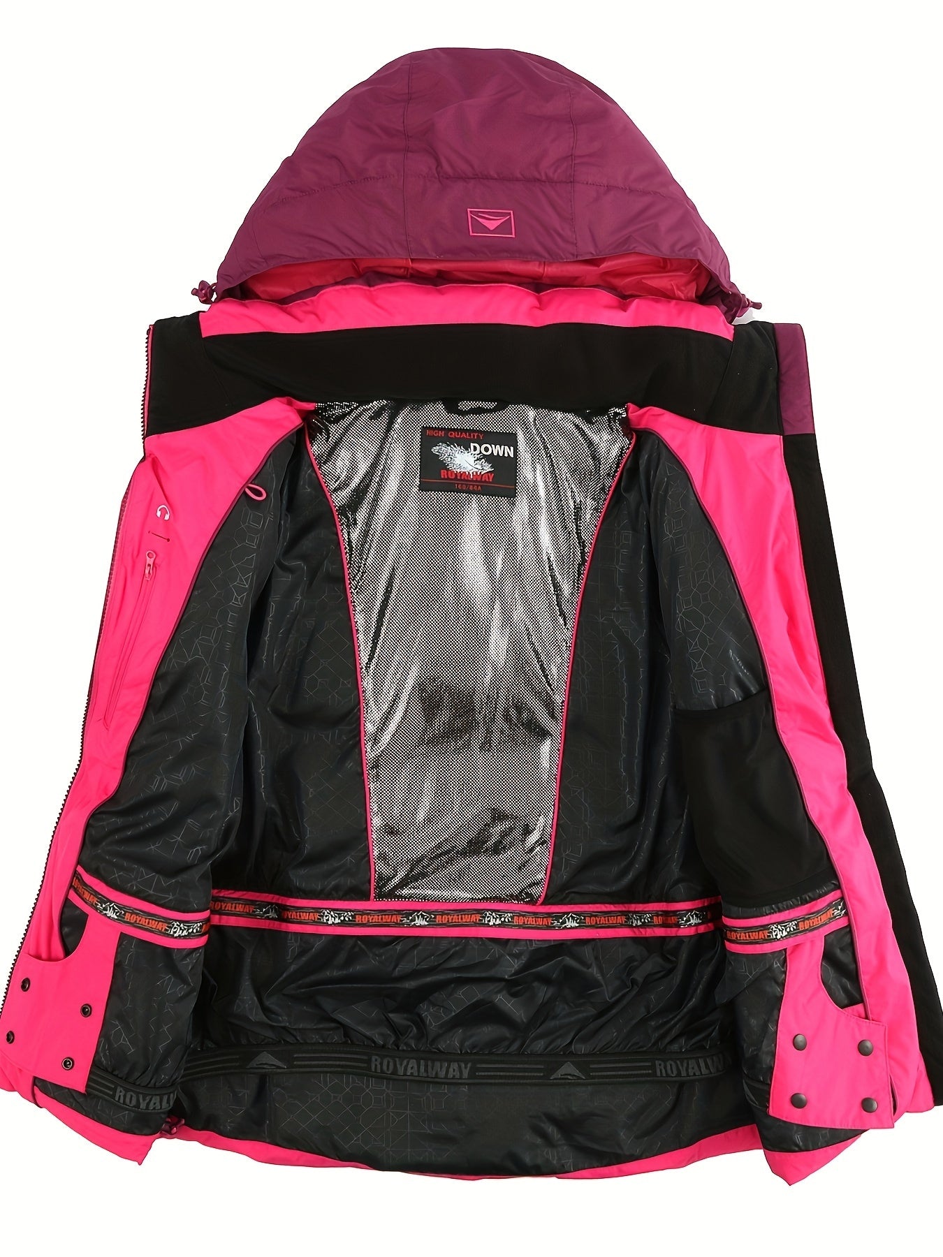 Women's Winter Hooded Puffer Coat - Thermal Sports Coat