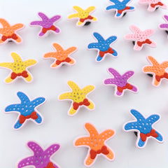 20pcs Starfish Pattern Shoe Buckle Clogs DIY Accessories Charm Sandals Decor