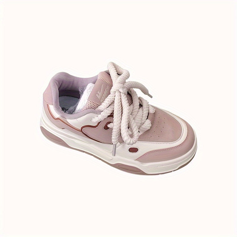 Women's Lace-up Platform Skate Shoes Breathable Sports Sneakers