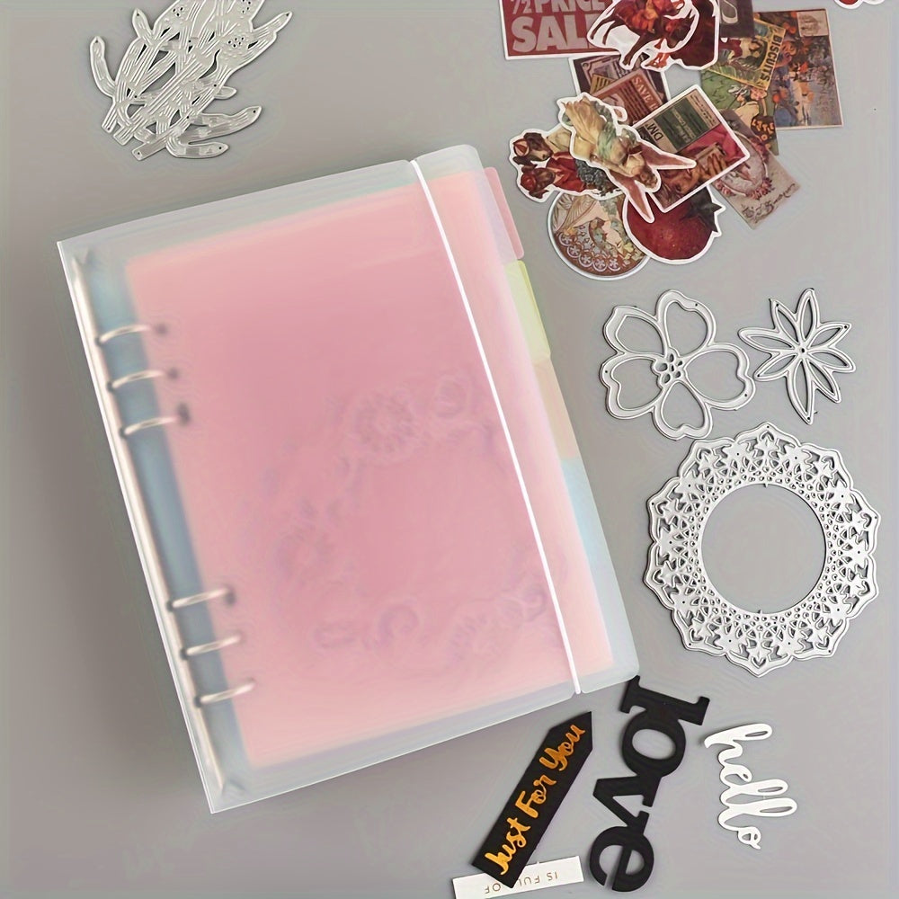 Craft Storage Binder with Colorful Divided Protectors & Pocket Sheets