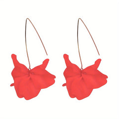 Exaggerated Flower Boho Dangle Earrings Resin Jewelry Female Gift