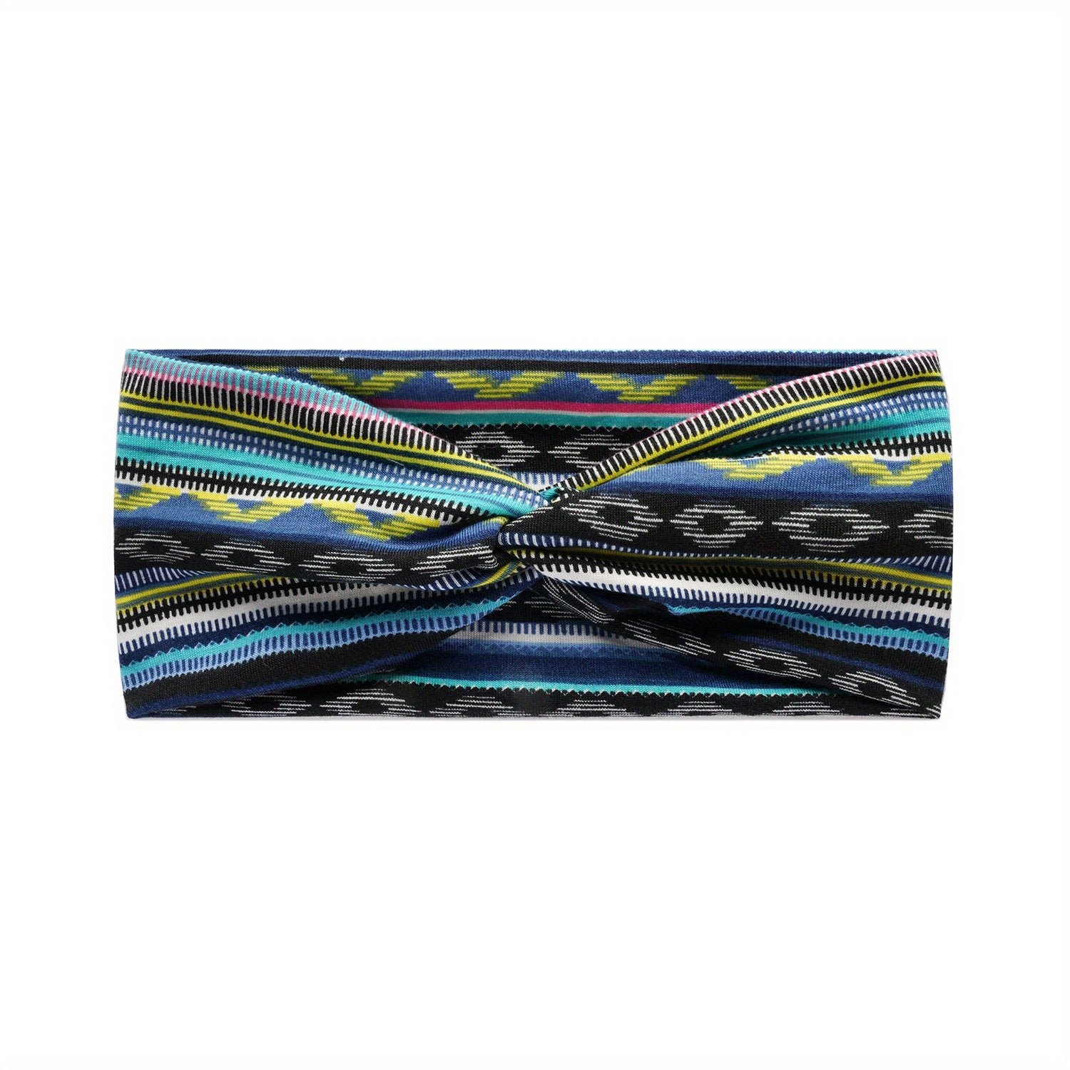 Colorful Striped Yoga Sports Headband Women's Hair Accessories