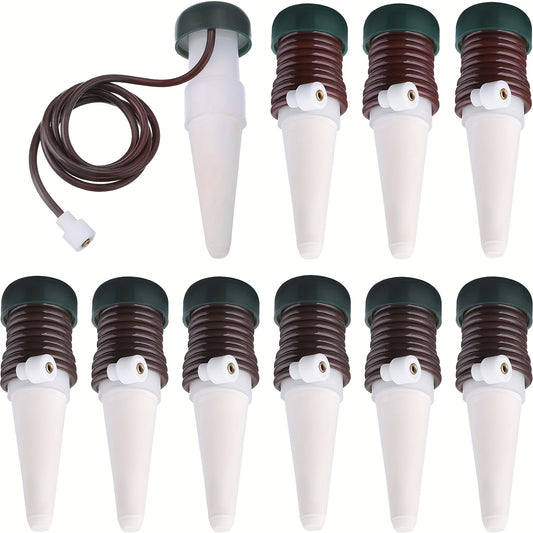 10 Pack Plant Watering Stakes Indoor/Outdoor Automatic Drip Irrigation