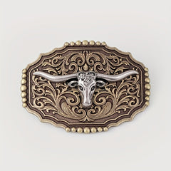 Boho Bull Head Belt Buckle For Women & Men Vintage Western Cowboy