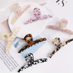 Acetate Curved Hair Claw Back Head Hair Styling Accessories