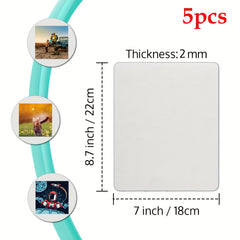 5pcs Sublimation Mouse Pad Blanks For Heat Press Printing