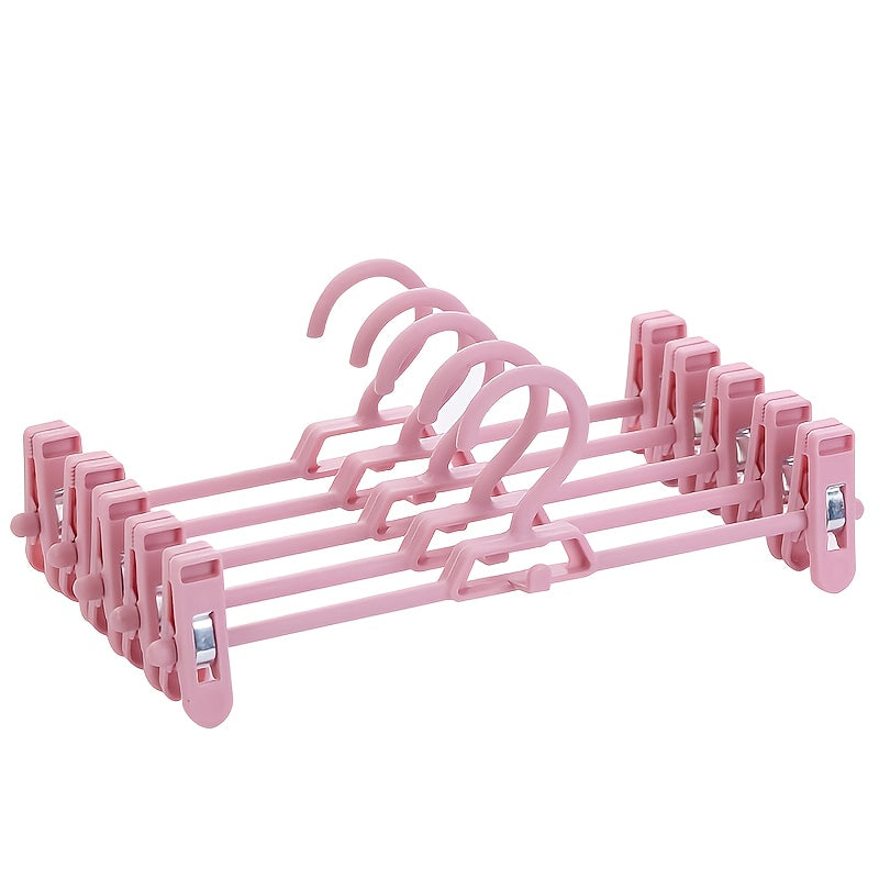 Non slip Plastic Pants Clip Rack Closet Organizer