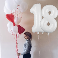 81 Large Birthday Number Balloon Aluminum Film Decoration