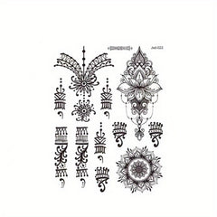 Waterproof Floral Temporary Tattoos for Women