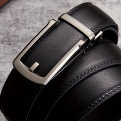 Men's Cowhide Belt w/Automatic Buckle, Formal Business Gift