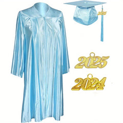 Unisex Adult Graduation Cap and Gown Tassel Charm Package