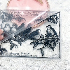 Bird Background Transparent Stamp Silicone Stamp DIY Card Decoration