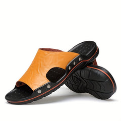 Men's Open Toe Slides Summer Sandals Non Slip