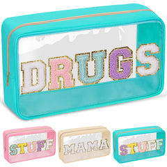 Clear Makeup Bag Waterproof Glitter Cosmetic Bag