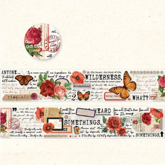 3 2m Roll Old Time Machine Series Collage Material Decoration Printed Paintings
