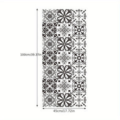 Retro Pattern Electrostatic Glass Window Film Decorative Window Sticker