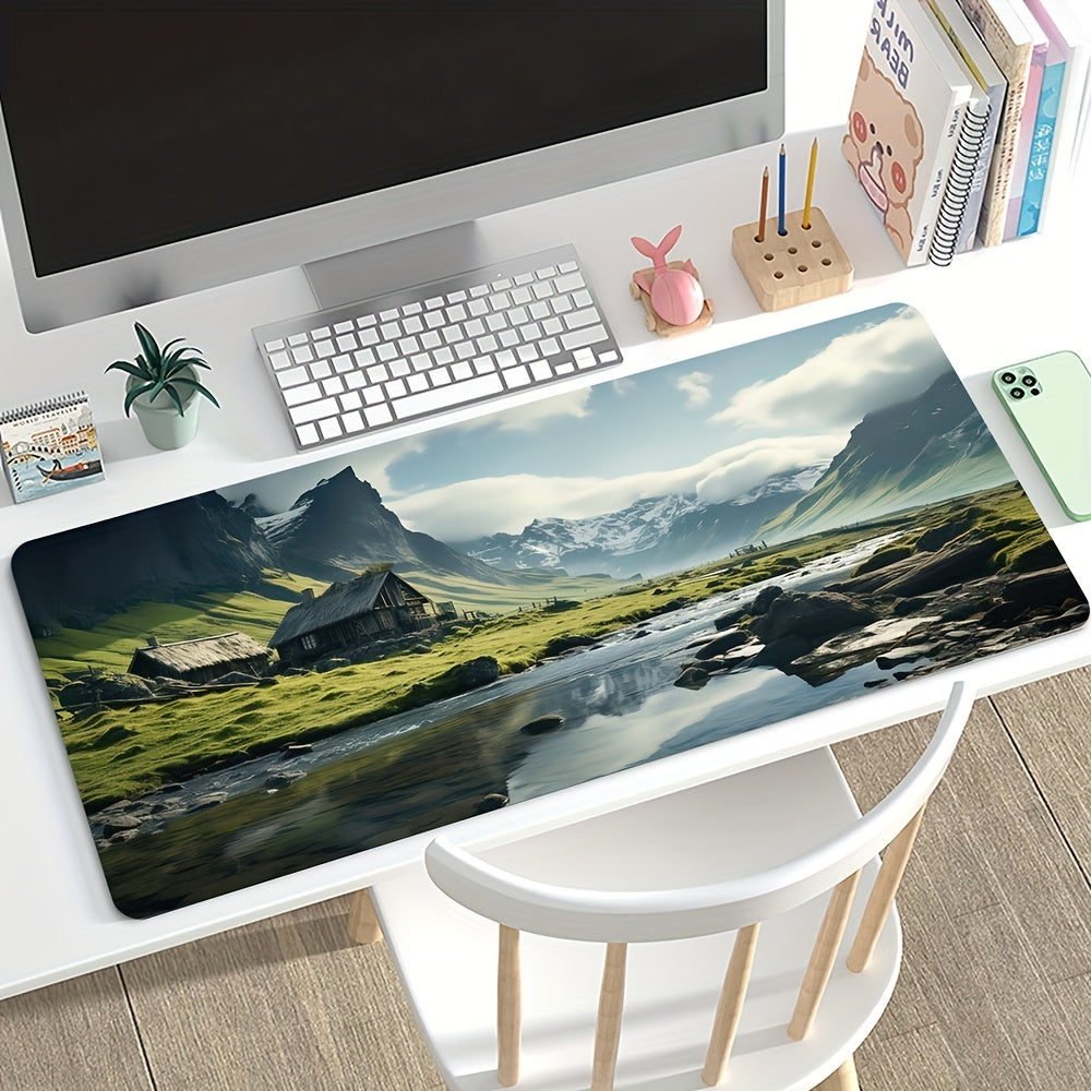Natural Landscape XL Rubber Mouse Pad Soft Waterproof Desk Mat