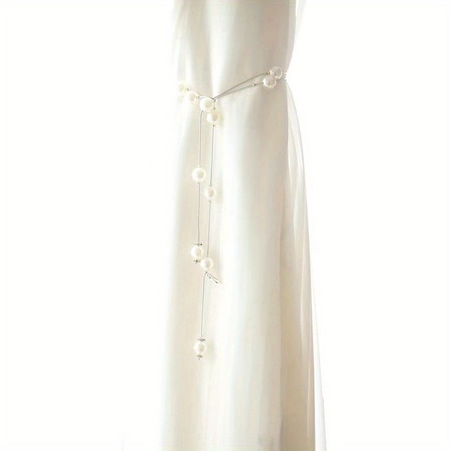 Faux Pearl Curtain Tieback for Home Hotel Dormitory