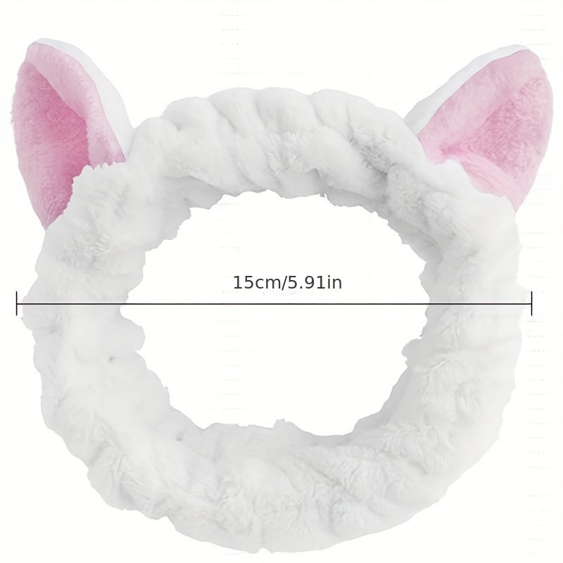 Cat Ears Headband Soft Hair Band Elastic Headdress Plush Hair Accessories