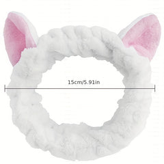 Cat Ears Headband Soft Hair Band Elastic Headdress Plush Hair Accessories