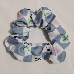 Bear Pattern Hair Scrunchies Soft Fabric For Women Girls