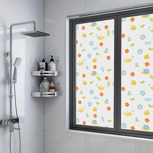 Cartoon Kids Window Stickers Matte Static Glass Film