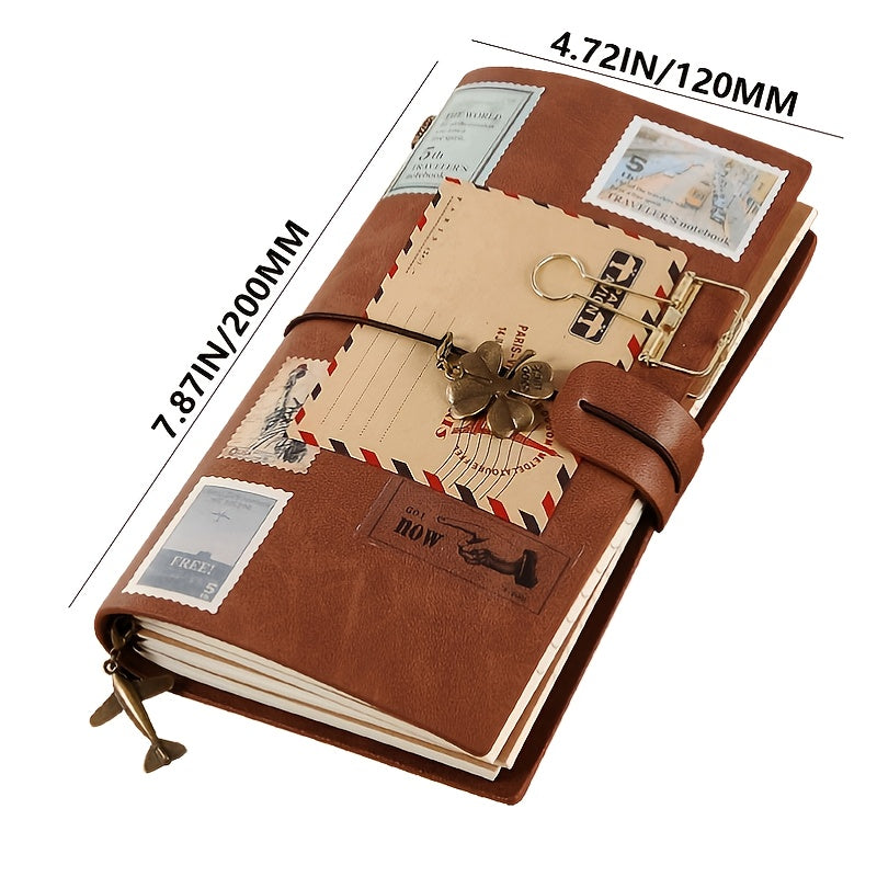 Vintage Business Strap Notebook Carry On Budget Book 144 Pages