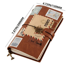 Vintage Business Strap Notebook Carry On Budget Book 144 Pages