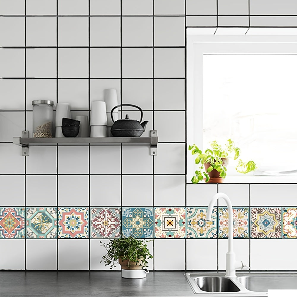 12pcs Crystal Wall Stickers Self Adhesive Tile Waterproof Decor