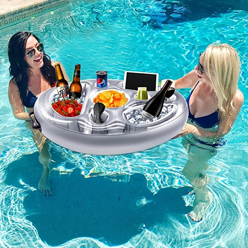 Inflatable Floating Snack Tray for Pool Parties
