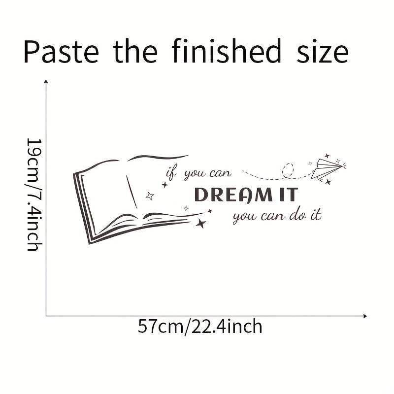 Dream It You Can Do It Wall Decals - Office Bedroom Sign Decor