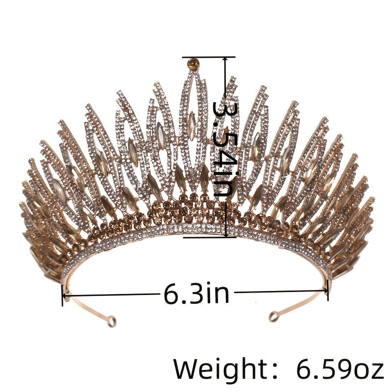 Gothic Wedding Crown Silver Bridal Crown Crystal Birthday Party Crown