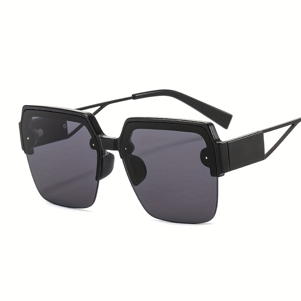 Oversized Square Frame Sunglasses Gradient Lens