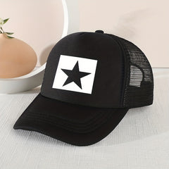 Sunshade Breathable Mesh Five-pointed Star Baseball Cap for Kids