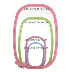 4pcs Plastic Rectangular Embroidery Hook Hand Embroidery Bandage